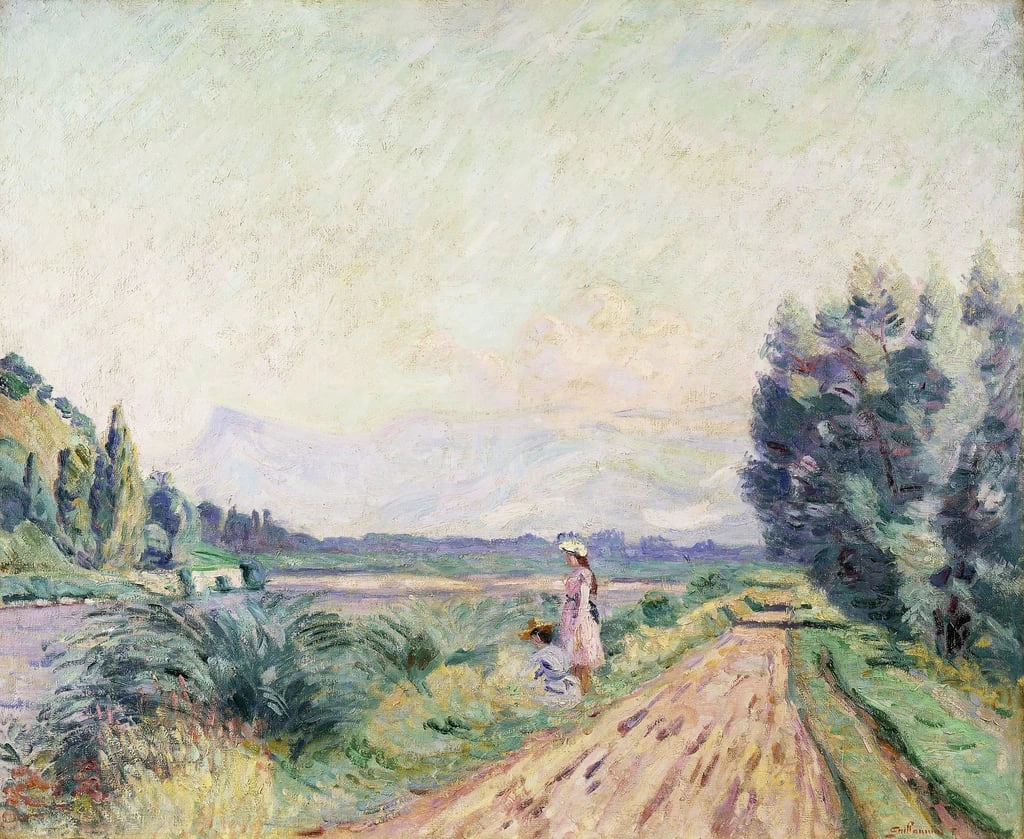 Rive dell'Isere a Pontcharra, 1901